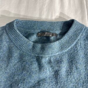 Prana Women's Heathered Blue Crewneck Sweater